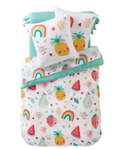 Becquet Housse De Couette Enfant Réversible 140x200 Multicolore En Coton