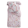 Becquet Housse De Couette Enfant Réversible 140x200 Rose En Coton