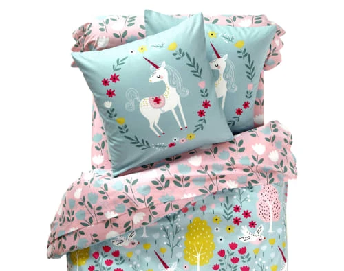 Becquet Housse De Couette Enfant Réversible 200x200 Multicolore En Coton 2 Becquet Housse De Couette Enfant Réversible 200x200 Multicolore En Coton – Image 2