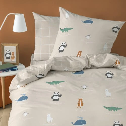 MATT & ROSE Housse De Couette Et Taie D'oreiller En Coton 140x200 Cm 1 MATT & ROSE Housse De Couette Et Taie D'oreiller En Coton 140x200 Cm