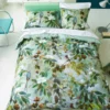 Designers Guild Housse De Couette Imprimée En Percale De Coton Bleu