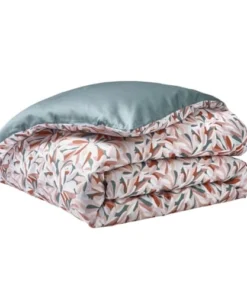Alternative view of Essix Housse De Couette Imprimée En Satin De Coton Rose 140x200