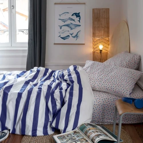 Carré Blanc Housse De Couette Réversible Coton Biologique 2 Carré Blanc Housse De Couette Réversible Coton Biologique – Image 2