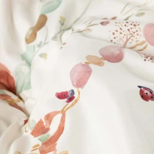 Carré Blanc Housse De Couette Réversible Pur Coton Biologique Attrape Rêve 5 Carré Blanc Housse De Couette Réversible Pur Coton Biologique Attrape Rêve – Image 5