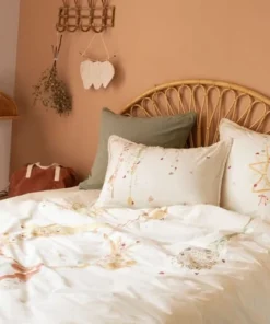 Carré Blanc Housse De Couette Réversible Pur Coton Biologique Attrape Rêve 8 Carré Blanc Housse De Couette Réversible Pur Coton Biologique Attrape Rêve -Bloom-boutique housse de couette reversible pur coton biologique attrape reve 8