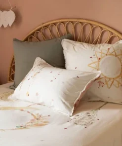 Carré Blanc Housse De Couette Réversible Pur Coton Biologique Attrape Rêve 9 Carré Blanc Housse De Couette Réversible Pur Coton Biologique Attrape Rêve -Bloom-boutique housse de couette reversible pur coton biologique attrape reve 9
