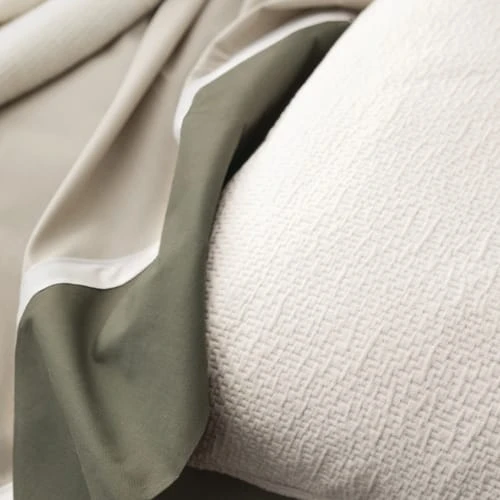 Essix Housse De Couette Unie En Percale De Coton Kaki 140x200 3 Essix Housse De Couette Unie En Percale De Coton Kaki 140x200 – Image 3