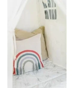 Kindsgut Housse De Coussin Bébé Arc-en-ciel En Coton Multicolore -Bloom-boutique housse de coussin bebe arc en ciel en coton multicolore 3