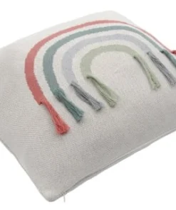 Kindsgut Housse De Coussin Bébé Arc-en-ciel En Coton Multicolore -Bloom-boutique housse de coussin bebe arc en ciel en coton multicolore 4