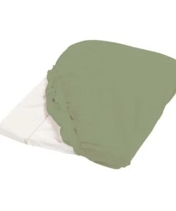 Candide Housse De Matelas à Langer Kaki éponge 50x75cm