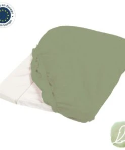 Candide Housse De Matelas à Langer Kaki éponge 50x75cm -Bloom-boutique housse de matelas a langer kaki eponge 50x75cm 3