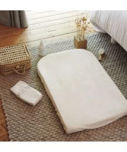 Tinéo Housse De Matelas à Langer Viscose 50x75cm écru -Bloom-boutique housse de matelas a langer viscose 50x75cm ecru 2