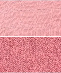 KINOUSSES Lingettes Lavables Bébé Rose Coton