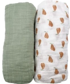 Sauthon Lot De 2 Draps Housse En Coton Bio Botanica (65 X 130 Cm)