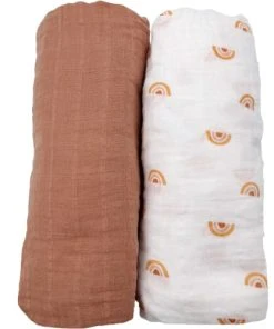 Sauthon Lot De 2 Draps Housse En Coton Bio Sunlight (65 X 130 Cm)