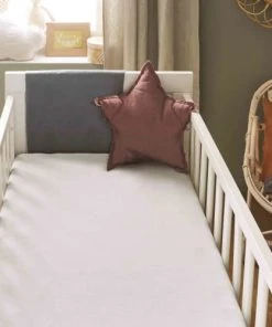 Alternative view of P'TIT LIT Lot De 2 Draps Housses Alèses 2 En 1 Coton Imperméable Blanc 60x120 Cm