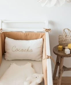 Cocoeko Lot De 2 Draps-housses Ecru/Blanc 60x120 Cm -Bloom-boutique lot de 2 draps housses ecru blanc 60x120 cm 2