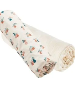 Cocoeko Lot De 2 Draps-housses Ecru (70x140 Cm) -Bloom-boutique lot de 2 draps housses ecru poires 70x140 cm