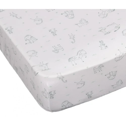 Blanc Avenue Bébé Lot De 2 Draps Housses Jersey 40x80 Cm Blanc/aqua 2 Blanc Avenue Bébé Lot De 2 Draps Housses Jersey 40x80 Cm Blanc/aqua – Image 2