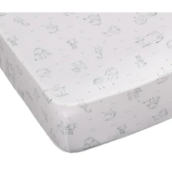 Blanc Avenue Bébé Lot De 2 Draps Housses Jersey 70x140 Cm Blanc/aqua 3 Blanc Avenue Bébé Lot De 2 Draps Housses Jersey 70x140 Cm Blanc/aqua – Image 3