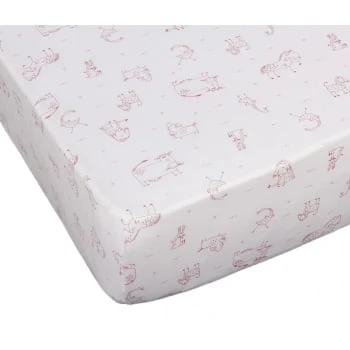 Blanc Avenue Bébé Lot De 2 Draps Housses Jersey 60x120 Cm Blanc/rose 3 Blanc Avenue Bébé Lot De 2 Draps Housses Jersey 60x120 Cm Blanc/rose – Image 3