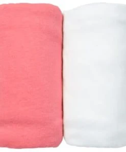 Eveil Et Nature Lot De 2 Draps Housses Jersey 40x80 Cm Coton Bio Blanc/Rose -Bloom-boutique lot de 2 draps housses jersey 40x80 cm coton bio blanc corail gamme bio unis 6