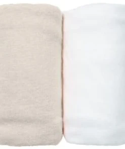 Eveil Et Nature Lot De 2 Draps Housses Jersey 40x80 Cm Coton Bio Blanc/Jaune -Bloom-boutique lot de 2 draps housses jersey 40x80 cm coton bio blanc ecru gamme bio unis 2