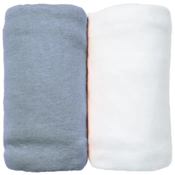 Eveil Et Nature Lot De 2 Draps Housses Jersey 60x120 Cm Coton Bio Blanc/Taupe 4 Eveil Et Nature Lot De 2 Draps Housses Jersey 60x120 Cm Coton Bio Blanc/Taupe – Image 4