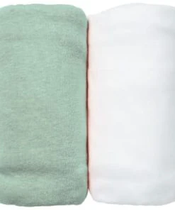 Eveil Et Nature Lot De 2 Draps Housses Jersey 70x140 Cm Coton Bio Blanc/ Aqua 9 Eveil Et Nature Lot De 2 Draps Housses Jersey 70x140 Cm Coton Bio Blanc/ Aqua -Bloom-boutique lot de 2 draps housses jersey 70x140 cm coton bio blanc aqua gamme bio unis 2