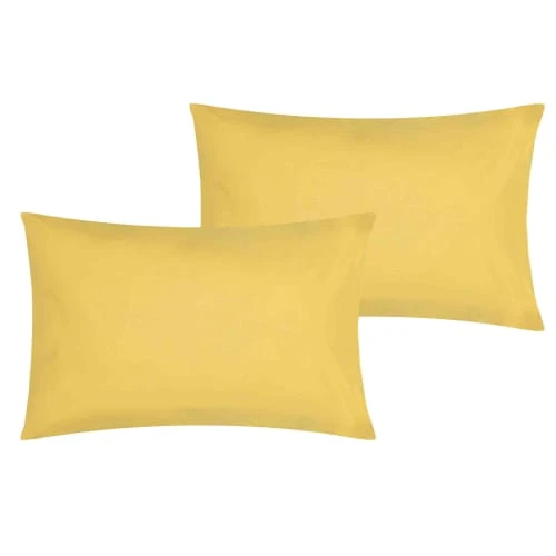 P'tit Basile Lot De 2 Taies D'oreiller Coton Bio Or 40x60 1 P'tit Basile Lot De 2 Taies D'oreiller Coton Bio Or 40x60