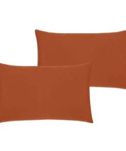 P'tit Basile Lot De 2 Taies D'oreiller Coton Bio Anthracite 40x60 -Bloom-boutique lot de 2 taies d oreiller coton bio orange 40x60 2