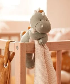 Noukie's Ma Première Couverture Stegi En Mousseline, Beige/eucalyptus