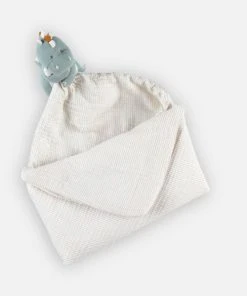 Noukie's Ma Première Couverture Stegi En Mousseline, Beige/eucalyptus -Bloom-boutique ma premiere couverture stegi en mousseline beige eucalyptus 5