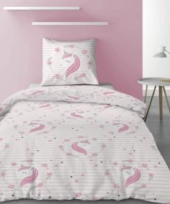 Housse De Rêve Parure De Lit 1 Place Coton à Motifs 140x200 Cm