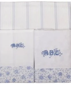 Laura Ashley Baby Parure De Lit 3 Pc-2 Draps 120x180 Cm Et 1 TO 35x50 Cm Alphabet Bleu -Bloom-boutique parure de lit 3 pc 2 draps 120x180 cm et 1 to 35x50 cm alphabet bleu alphabet ciel 1