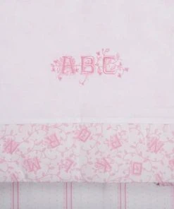 Laura Ashley Baby Parure De Lit 3 Pc - 2 Draps 120x180 Cm Et 1 TO 35x50 Cm Alphabet Rose -Bloom-boutique parure de lit 3 pc 2 draps 120x180 cm et 1 to 35x50 cm alphabet rose 2