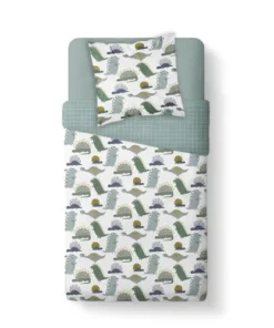 TODAY Parure De Lit Animal En Coton Bleu 140x200 Cm -Bloom-boutique parure de lit animal en coton bleu 140x200 cm 2