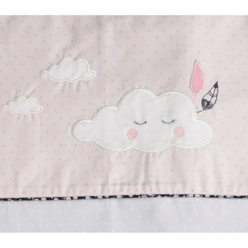 Sauthon Parure De Lit Bébé 190x140cm Et Taie En Coton Rose 3 Sauthon Parure De Lit Bébé 190x140cm Et Taie En Coton Rose – Image 3