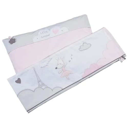 Sauthon Parure De Lit Bébé 190x140cm Et Taie En Coton Rose 1 Sauthon Parure De Lit Bébé 190x140cm Et Taie En Coton Rose