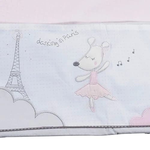 Sauthon Parure De Lit Bébé 190x140cm Et Taie En Coton Rose 3 Sauthon Parure De Lit Bébé 190x140cm Et Taie En Coton Rose – Image 3