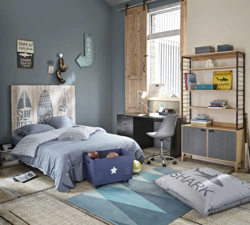 Maisons Du Monde Parure De Lit Chambray En Coton Bleu 220x240 4 Maisons Du Monde Parure De Lit Chambray En Coton Bleu 220x240 – Image 4
