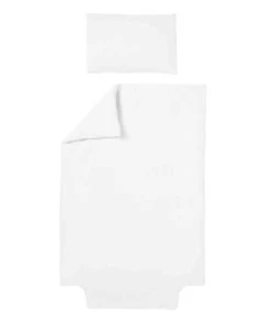 Baby Fox Parure De Lit Double Gaze De Coton Bio Blanc 100x140cm