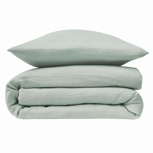 Baby Fox Parure De Lit Double Gaze De Coton Bio Emeraude 100x140cm 2 Baby Fox Parure De Lit Double Gaze De Coton Bio Emeraude 100x140cm – Image 2