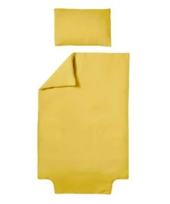 Baby Fox Parure De Lit Double Gaze De Coton Bio Safran 100x140cm