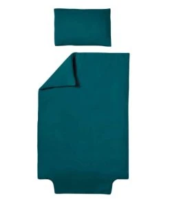 Baby Fox Parure De Lit Double Gaze De Coton Bio Vert 100x140cm