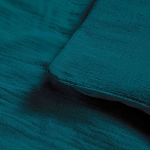 Baby Fox Parure De Lit Double Gaze De Coton Bio Vert 100x140cm 3 Baby Fox Parure De Lit Double Gaze De Coton Bio Vert 100x140cm – Image 3