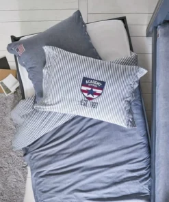 Maisons Du Monde Parure De Lit En Chambray De Coton Bleu 140x200 -Bloom-boutique parure de lit en chambray de coton bleu 140x200 1000 8 19 142740 25