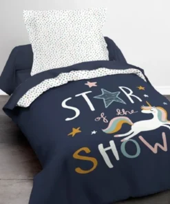 TODAY Parure De Lit En Coton Bleu 140x200 Cm -Bloom-boutique parure de lit en coton bleu 140x200 cm 2