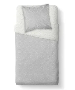 TODAY Parure De Lit En Coton Gris 140x190 Cm -Bloom-boutique parure de lit en coton gris 140x190 cm 2