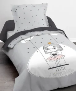 TODAY Parure De Lit En Coton Gris 140x200 Cm -Bloom-boutique parure de lit en coton gris 140x200 cm 2